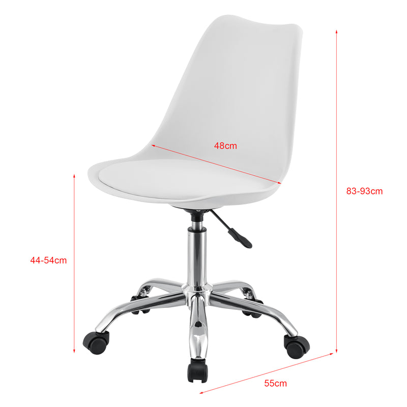 Maatschets Bureaustoel Atherton op wielen 83-93x48x55 cm - 3 varianten