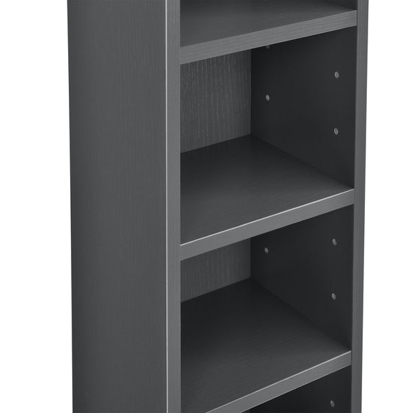 CD DVD kast Tynset vakkenkast met 12 vakken 175x20x20 cm [en.casa]