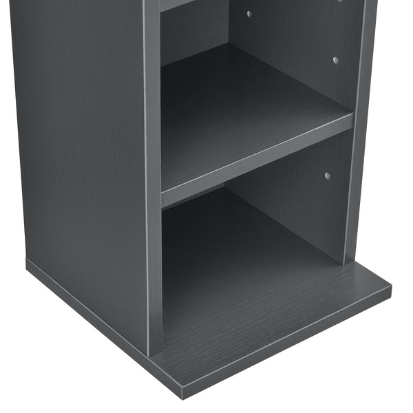 CD DVD kast Tynset vakkenkast met 12 vakken 175x20x20 cm [en.casa]