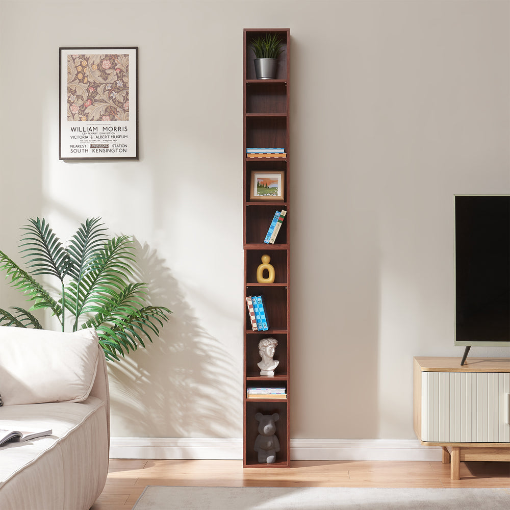 CD rek Tynset met 10 open vakken 187x20x17 cm [en.casa]