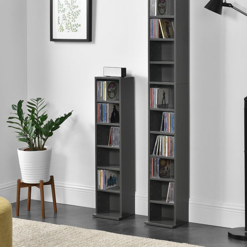 CD DVD kast vakkenkast met 6 planken 90x20x20 cm - verschillende kleuren