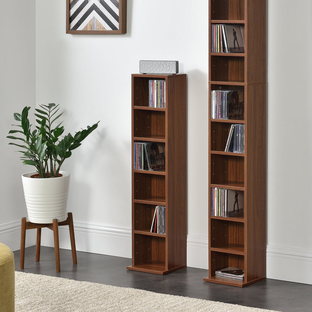 CD rek Tynset 90x20x20 cm met 6 vakken [en.casa] - premiumXL