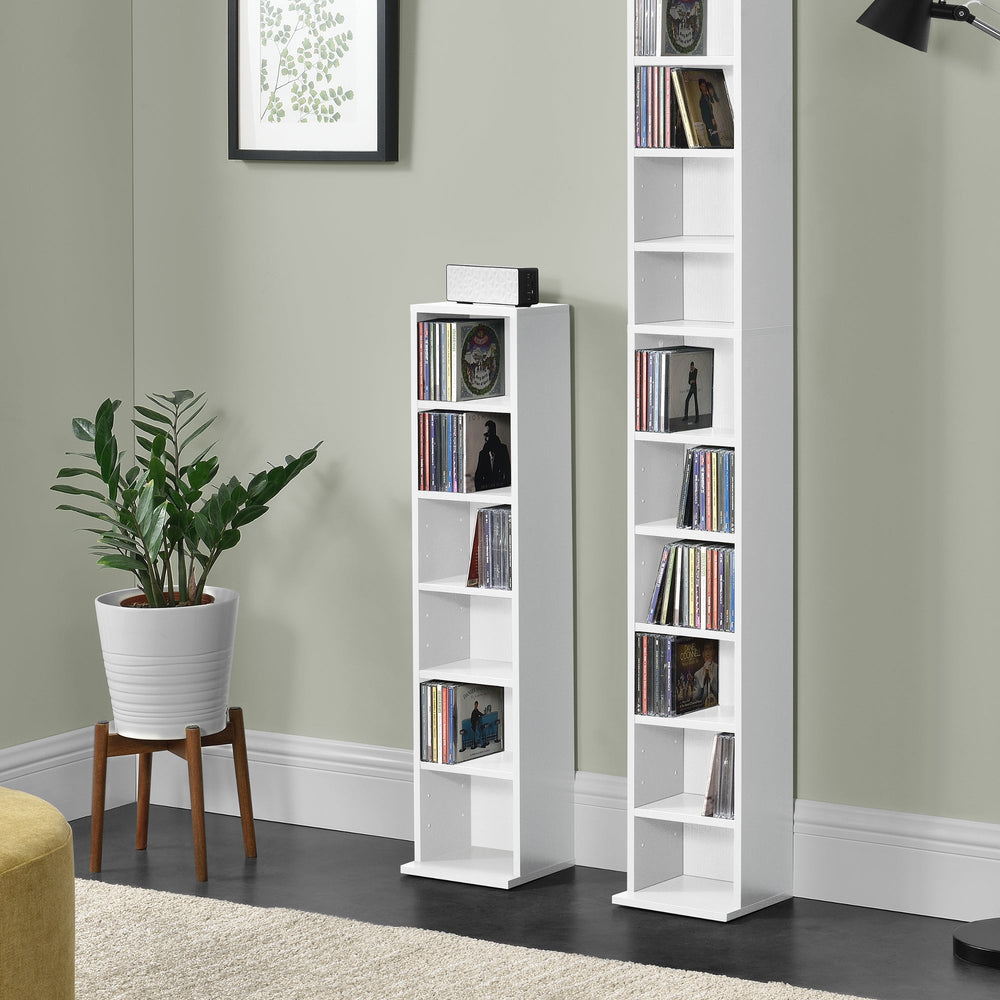 CD rek Tynset 90x20x20 cm met 6 vakken [en.casa] - premiumXL
