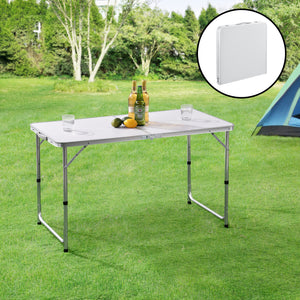 Tuintafel verstelbaar opvouwbaar 120x60x55/63/70 cm 4,1 kg - 3 varianten