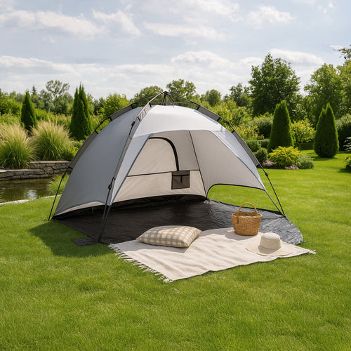 [pro.tec] Strandtent Mullsjö pop-up 215x135x140 cm - 3 varianten