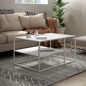 Salontafel Solund met plank 45x90x60 cm [en.casa]