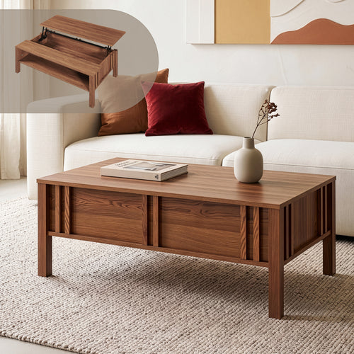 Salontafel Kilmandar met liftfunctie 105x59x40/53 cm walnootlook [en.casa]