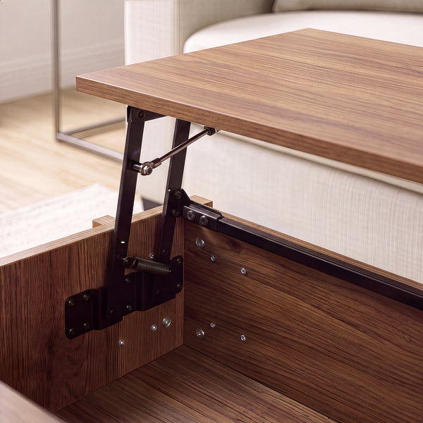 Salontafel Kilmandar met liftfunctie 105x59x40/53 cm walnootlook [en.casa]