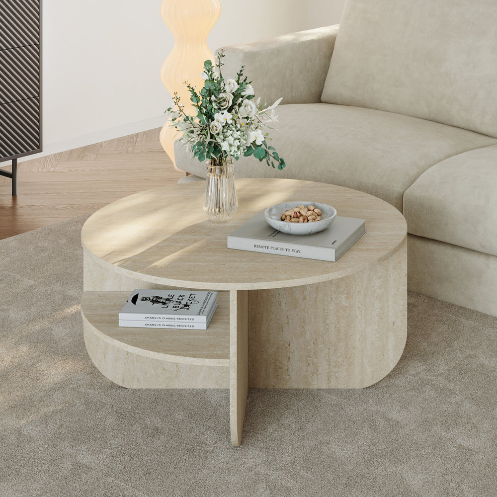 Salontafel Reykhon rond Ø80x41 cm [en.casa]