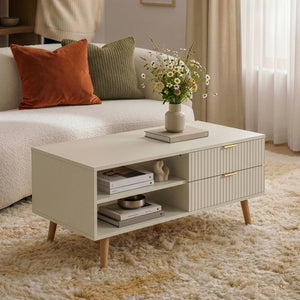 Salontafel Nand met 2 lades [en.casa]