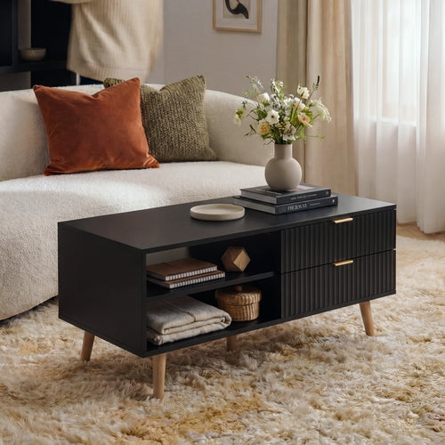 Salontafel Nand met 2 lades [en.casa]