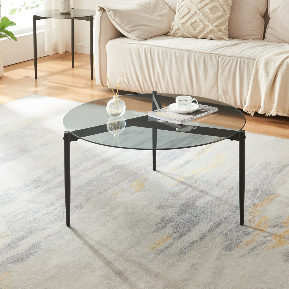 Salontafel Ulökantaa Ø80x40 cm [en.casa]