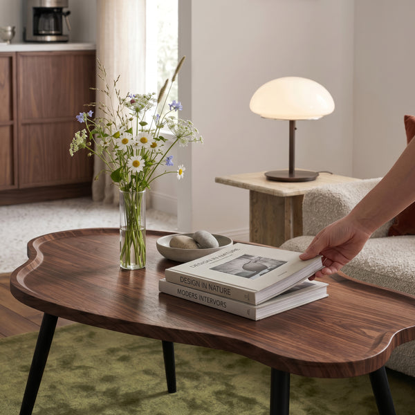 Salontafel Trestaneng 100x60x47 cm walnootlook [en.casa]