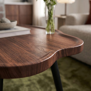 Salontafel Trestaneng 100x60x47 cm walnootlook [en.casa]