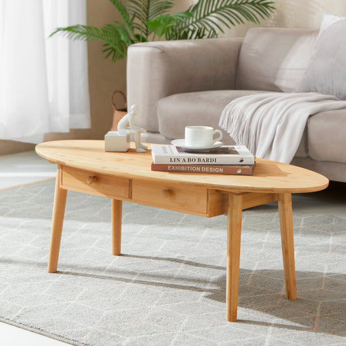 Salontafel Harboøre Bamboe Natuur [en.casa] - premiumXL