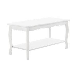 Salontafel Pearl 88x40x42 cm Shabby Chic Stijl Wit en.casa - premiumXL