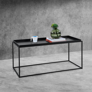 Couchtisch Nyker 47x100x50 cm Industriedesign Zwart en.casa - premiumXL