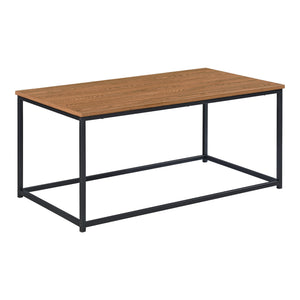 Salontafel Esbjerg 100x55x45 cm houtkleurig donker en zwart