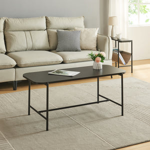 Salontafel Samnanger 110x50x45cm Zwart [en.casa] - premiumXL