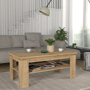 Salontafel Krirdfjos met onderplank spaanplaat 110x60x47 cm [en.casa]