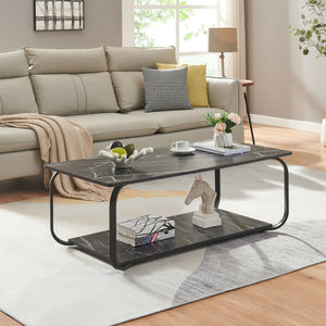 Salontafel Kolta rechthoekig met onderblad 120x60x43 cm [en.casa]
