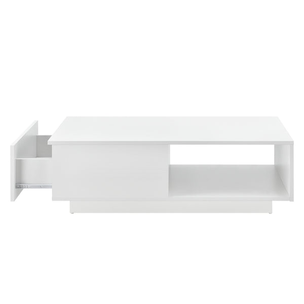 Salontafel Biskra met plank en lade 95x55x31 cm - verschillende kleuren