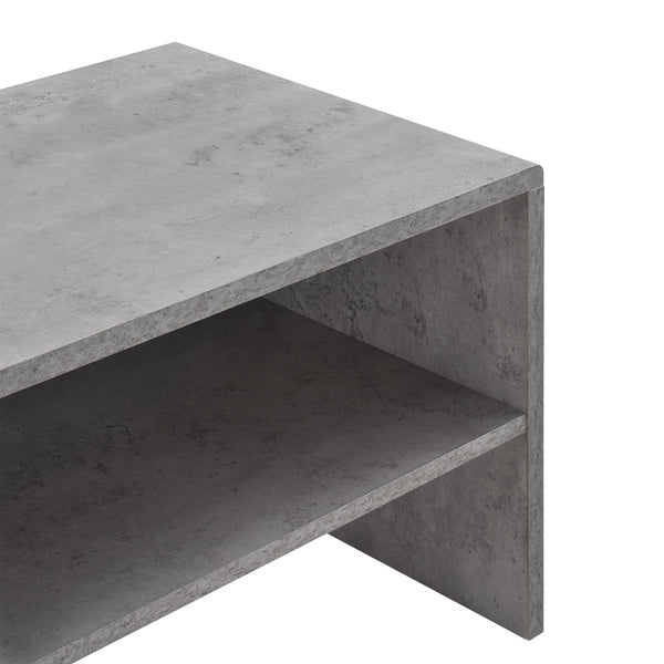 Salontafel Milaan met plank 100x40x40 cm - 4 kleuren