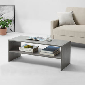 Salontafel Milaan met plank 100x40x40 cm - 4 kleuren