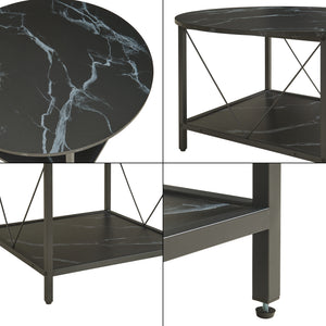Salontafel Filem rond Ø80 cm [en.casa]