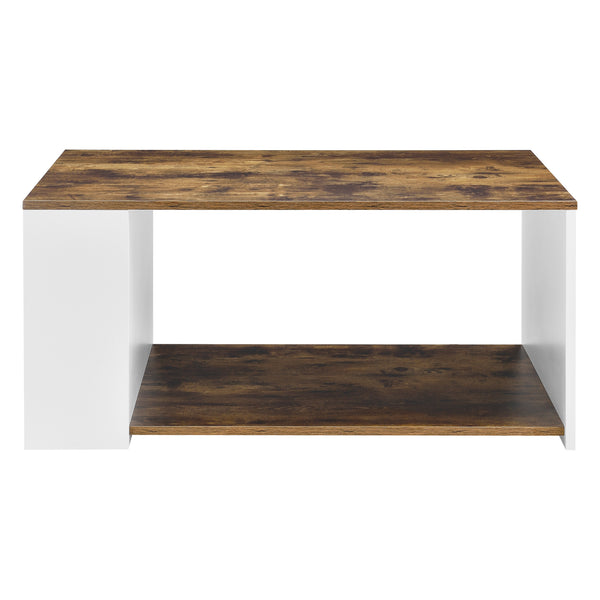 Salontafel Filipstad met 2 open vakken en 1 plank 90x59x48 cm - 2 varianten