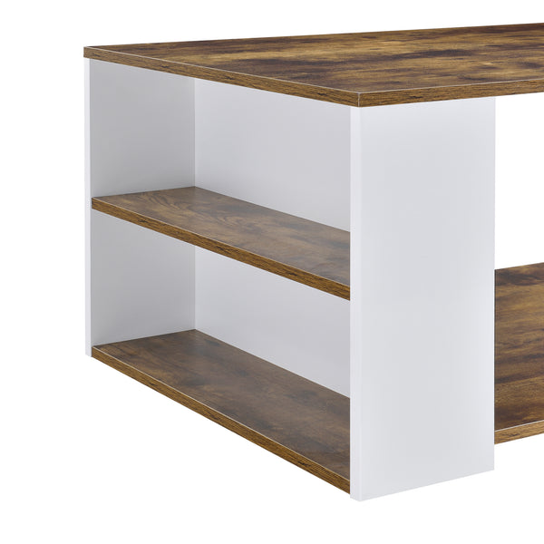 Salontafel Filipstad met 2 open vakken en 1 plank 90x59x48 cm - 2 varianten