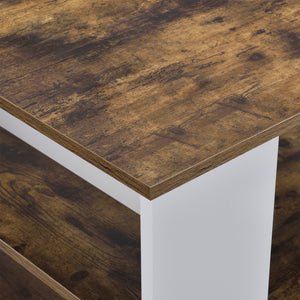 Salontafel Filipstad met 2 open vakken en 1 plank 90x59x48 cm - 2 varianten