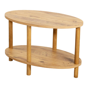 Salontafel Højreby ovaal 43x70x44 cm [en.casa]