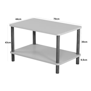 [en.casa] Salontafel Jelling 43x70x44 cm - 2 varianten