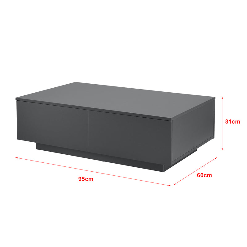 Maatschets Salontafel Kagiso met lades 95x60x31 cm - 5 varianten