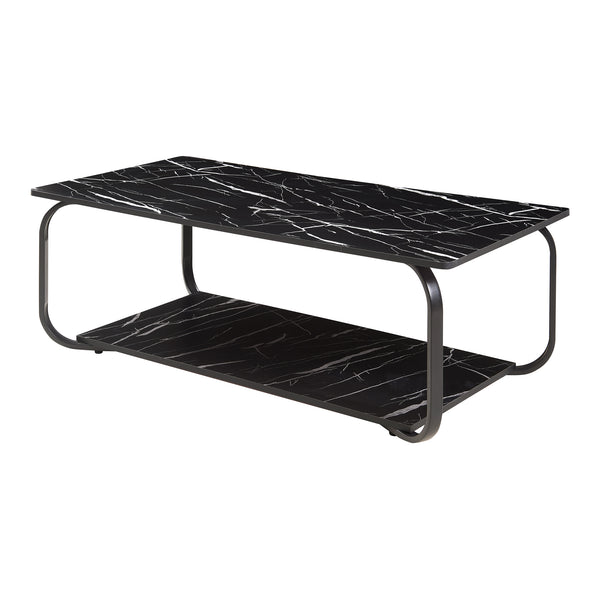 Salontafel Kolta rechthoekig met onderblad 120x60x43 cm [en.casa]