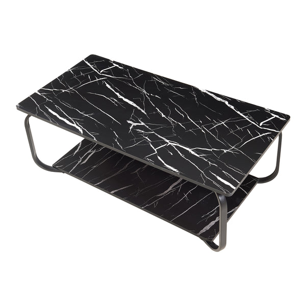 Salontafel Kolta rechthoekig met onderblad 120x60x43 cm [en.casa]