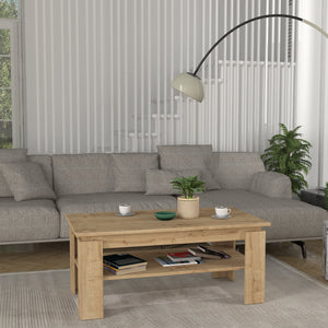 Salontafel Krirdfjos met onderplank spaanplaat 110x60x47 cm [en.casa]