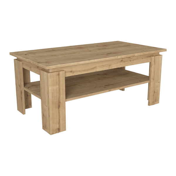 Salontafel Krirdfjos met onderplank spaanplaat 110x60x47 cm [en.casa]