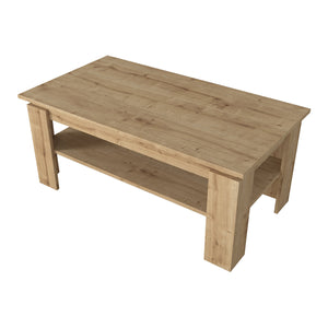 Salontafel Krirdfjos met onderplank spaanplaat 110x60x47 cm [en.casa]