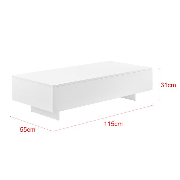 Salontafel Braunschweig 115x55x31 cm hoogglans - 2 varianten