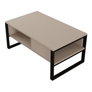 Salontafel Laukaa met plank 100x60x45 cm [en.casa]