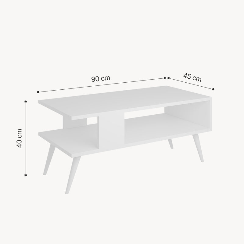 Maatschets [en.casa] Salontafel Lycksele 40x90x45 cm - 4 varianten