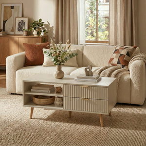 Salontafel Nand met 2 lades [en.casa]