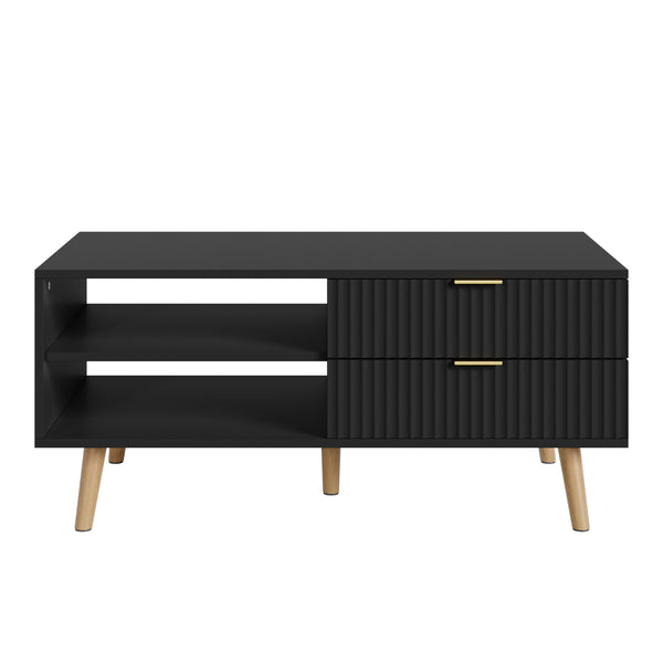 Salontafel Nand met 2 lades [en.casa]
