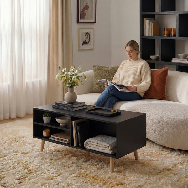 Salontafel Nand met 2 lades [en.casa]