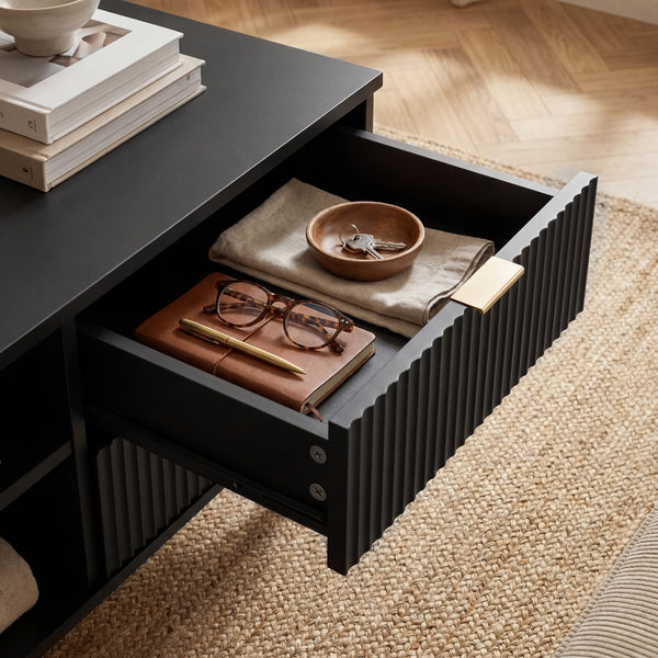 Salontafel Nand met 2 lades [en.casa]