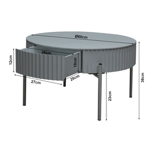 Salontafel Rill rond Ø60 cm [en.casa]