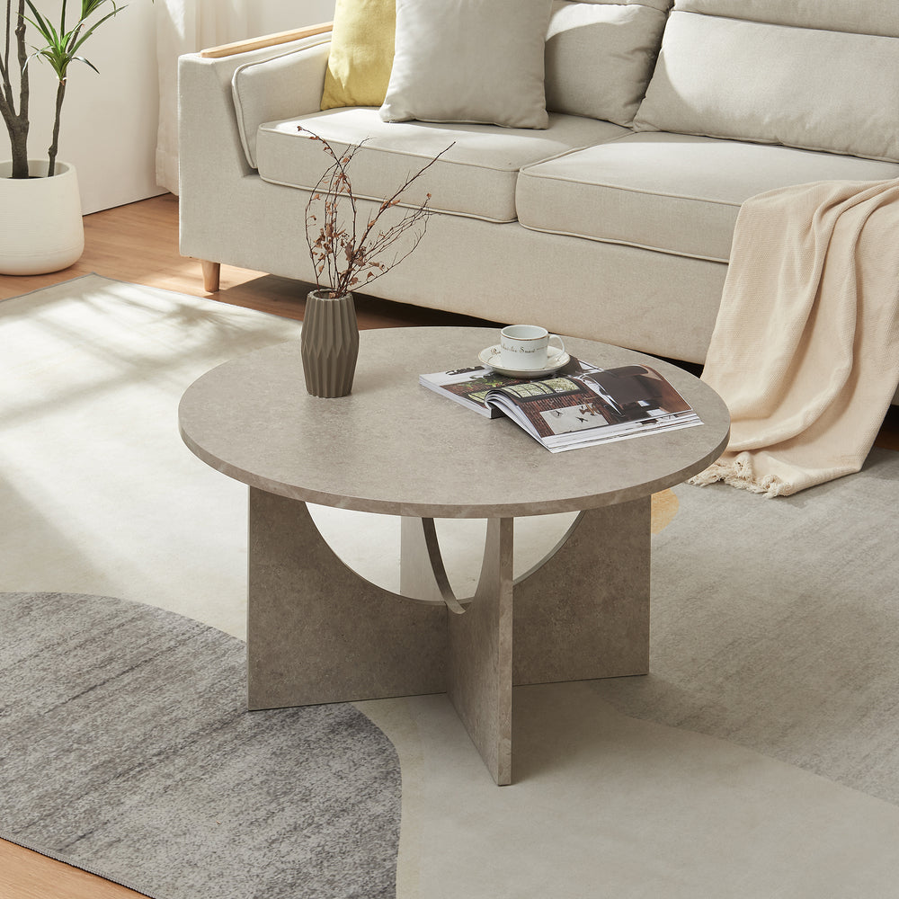 Salontafel Rindal rond 80x41,5 cm [en.casa]