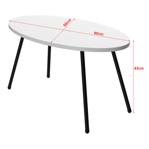 [en.casa] Salontafel Skærbæk 43x90x50 cm - 3 varianten